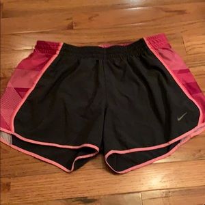 Nike gray pink athletic shorts medium